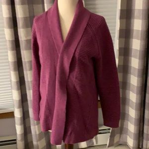 LL bean comfy classic pink cardigan- XSP